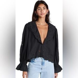 Free People Maisie Cutwork Top
